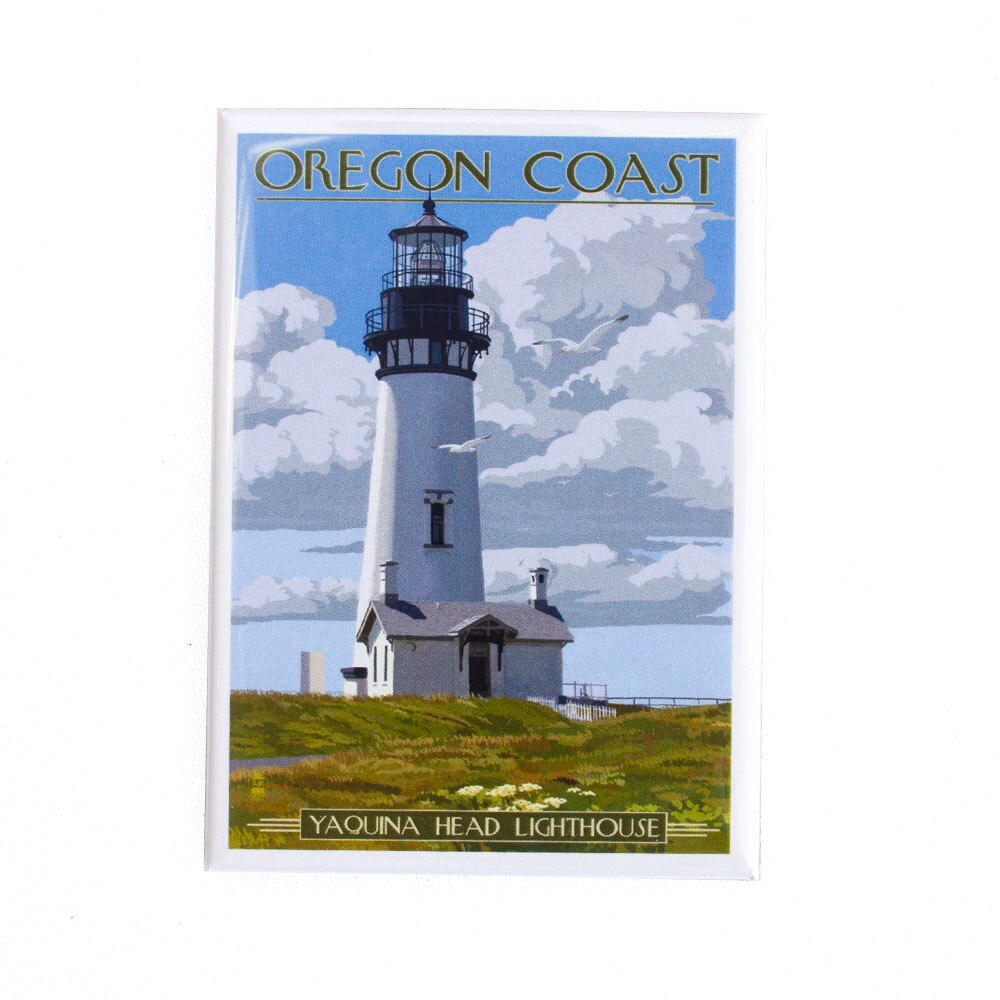 PNW/Oregon Spirit, Magnets, Gifts, Lantern Press, Oregon Coast Yaquina Head, 846903